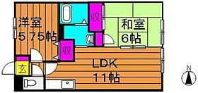 Calm　Hills　2番館  ｜ 岡山県岡山市中区原尾島2丁目（賃貸アパート2LDK・1階・51.37㎡） その2