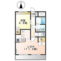 エルガーデン白石  ｜ 岡山県岡山市北区白石東新町（賃貸アパート1LDK・1階・41.02㎡） その2