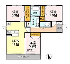 エスペランサ  ｜ 岡山県岡山市中区東川原（賃貸アパート3LDK・3階・65.85㎡） その2