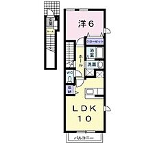 グリーンビレッジＡ棟  ｜ 岡山県岡山市中区神下（賃貸アパート1LDK・2階・42.18㎡） その2