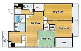 ラ・クール庭瀬  ｜ 岡山県岡山市北区平野（賃貸マンション3LDK・3階・68.57㎡） その2