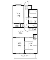 ビューティフル長瀬  ｜ 岡山県岡山市北区田中（賃貸マンション3LDK・2階・56.44㎡） その2