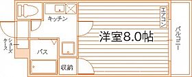 ネクスト津高　A  ｜ 岡山県岡山市北区津高（賃貸マンション1K・5階・23.00㎡） その2