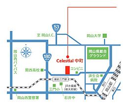 Celestial中町 00303 ｜ 岡山県岡山市北区三門中町（賃貸マンション2LDK・3階・68.91㎡） その3