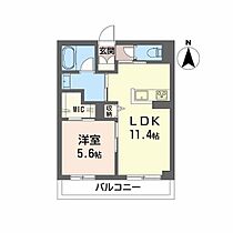 サンディア  ｜ 岡山県岡山市北区田中（賃貸マンション1LDK・3階・42.44㎡） その2