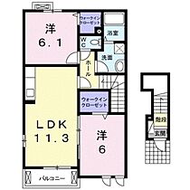 オーブ・N  ｜ 岡山県岡山市中区八幡（賃貸アパート2LDK・2階・57.63㎡） その2