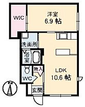 ラ・パルテール平井　伍番館  ｜ 岡山県岡山市中区平井7丁目（賃貸アパート1LDK・1階・43.29㎡） その2