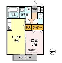 ラ　カーサ  ｜ 岡山県岡山市南区当新田（賃貸アパート1LDK・2階・40.07㎡） その2