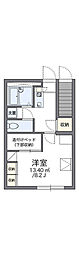 レオパレスイシハラ1 1Kの間取図画像