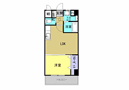ティースタイル 3階1LDKの間取り