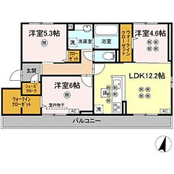 間取図画像 3LDK