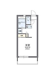 レオパレスラピュタ 1Kの間取図画像