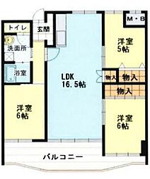 間取図画像 3LDK