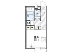 レオパレスエコレアール 1Kの間取図画像