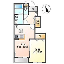 間取図画像 1LDK