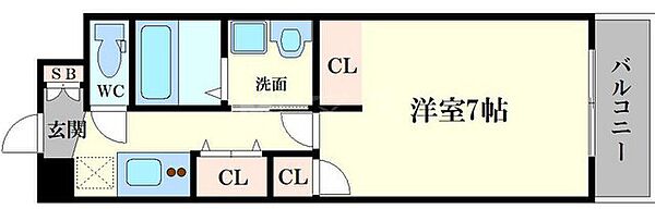 サンヴィラ千林 702｜大阪府大阪市旭区大宮3丁目(賃貸マンション1K・7階・25.00㎡)の写真 その2