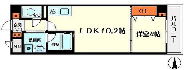 ラフォート城北公園 103｜大阪府大阪市旭区生江3丁目(賃貸マンション1LDK・1階・35.28㎡)の写真 その2