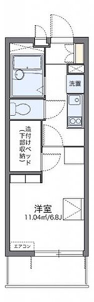 レオパレスＭＩＹＡII 104｜神奈川県厚木市長谷(賃貸マンション1K・1階・19.87㎡)の写真 その2