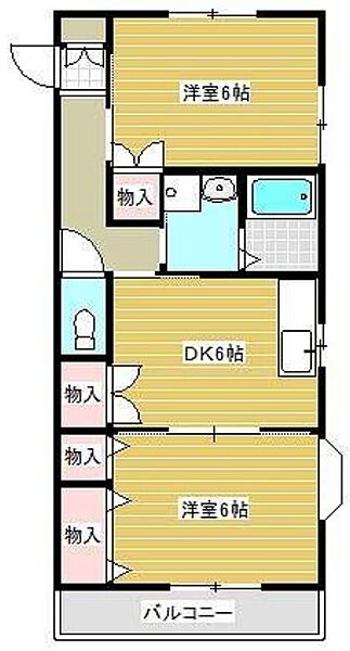 ブラッサム高森 ｜神奈川県伊勢原市高森5丁目(賃貸アパート2DK・1階・45.50㎡)の写真 その2