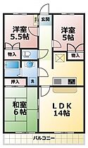 シャロームアイリ  ｜ 神奈川県厚木市恩名1丁目（賃貸マンション3LDK・5階・64.35㎡） その2