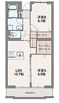 クルベルク  ｜ 神奈川県海老名市大谷北3丁目（賃貸マンション2LDK・2階・58.22㎡） その2