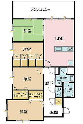 3LDK、専有...