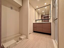 十分な広さの脱衣所。