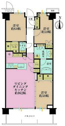 パークシティー高田馬場 3LDKの間取図画像
