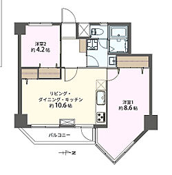 間取図画像 2LDK