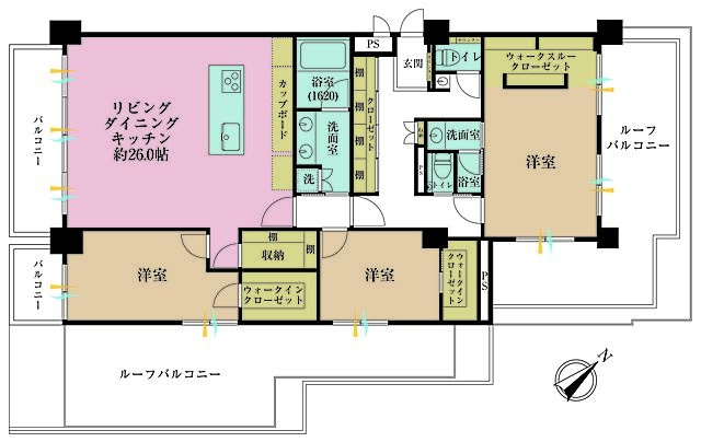 間取り 虎ノ門ガーデン 8階/-