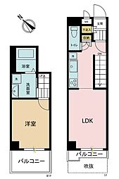 セザール碑文谷 1LDKの間取図画像