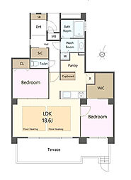 間取図画像 2LDK