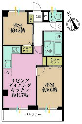 間取図画像 2LDK