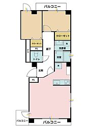 GSビル 2LDKの間取図画像