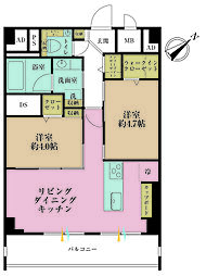 間取図画像 2LDK