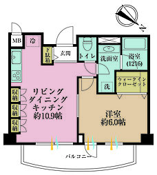 間取図画像 1LDK