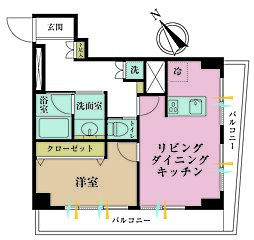 間取図画像 1LDK