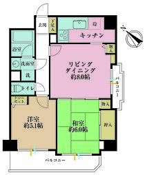 間取図画像 2LDK