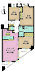 間取り：3LDK、専有面積71.03m2、バルコニー面積11.7m2