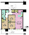 間取り：3LDK、専有面積72.71m2、バルコニー面積18.62m2