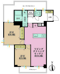 間取図画像 2LDK