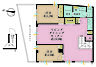 間取り：2LDK、専有面積60.13m2