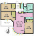 間取り：3LDK、専有面積76.26m2、バルコニー面積5.55m2