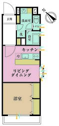 間取図画像 1LDK