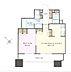 間取り：1LDK、専有面積40.63m2、バルコニー面積10.62m2