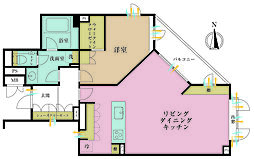 インペリアル表参道 1LDKの間取図画像