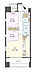 間取り：2LDK、専有面積54.16m2、バルコニー面積10.45m2