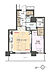 間取り：1LDK、専有面積47.91m2、バルコニー面積9.9m2
