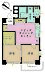 間取り：2LDK、専有面積42.51m2、バルコニー面積3.27m2