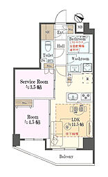 A-standard渋谷桜丘 1SLDKの間取図画像